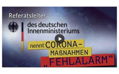 Referatsleiter des deutschen Innenministeriums nennt Coronamaßnahmen „Fehlalarm“